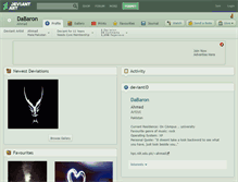 Tablet Screenshot of dabaron.deviantart.com