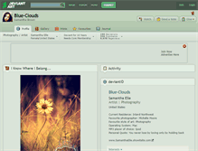 Tablet Screenshot of blue-clouds.deviantart.com