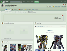 Tablet Screenshot of mobilesuitsoldier.deviantart.com