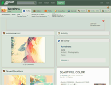 Tablet Screenshot of kawainess.deviantart.com