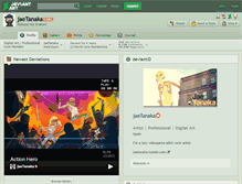 Tablet Screenshot of jaetanaka.deviantart.com