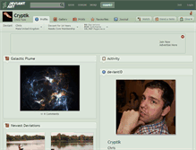 Tablet Screenshot of cryptik.deviantart.com