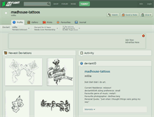 Tablet Screenshot of madhouse-tattoos.deviantart.com