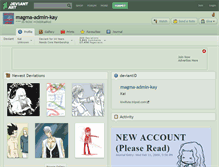 Tablet Screenshot of magma-admin-kay.deviantart.com