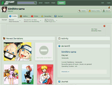 Tablet Screenshot of kimihiro-sama.deviantart.com