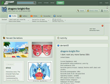 Tablet Screenshot of dragons-knight-fire.deviantart.com