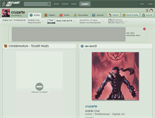 Tablet Screenshot of cruzarte.deviantart.com