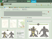 Tablet Screenshot of ancient-knight.deviantart.com