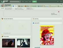 Tablet Screenshot of mummeli.deviantart.com