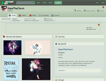 Tablet Screenshot of kanetheclown.deviantart.com