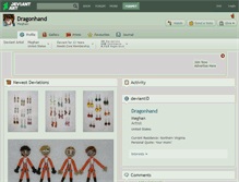 Tablet Screenshot of dragonhand.deviantart.com