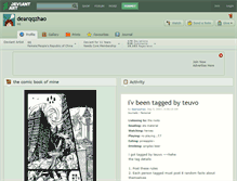 Tablet Screenshot of dearqqzhao.deviantart.com