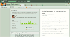 Desktop Screenshot of honour-the-crocket.deviantart.com
