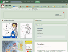Tablet Screenshot of naturana.deviantart.com