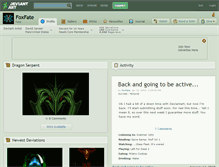 Tablet Screenshot of foxfate.deviantart.com