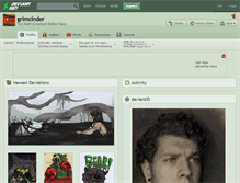 Tablet Screenshot of grimcinder.deviantart.com