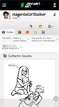 Mobile Screenshot of magentagirlstalker.deviantart.com