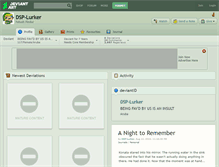 Tablet Screenshot of dsp-lurker.deviantart.com