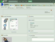 Tablet Screenshot of chaonix.deviantart.com