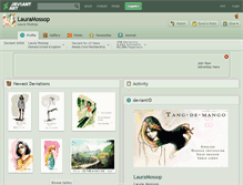 Tablet Screenshot of lauramossop.deviantart.com