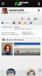 Mobile Screenshot of lukeismylife.deviantart.com