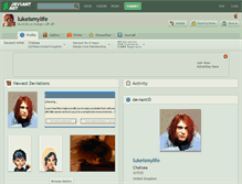 Tablet Screenshot of lukeismylife.deviantart.com