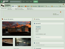 Tablet Screenshot of clarabox.deviantart.com