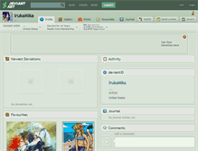 Tablet Screenshot of irukamika.deviantart.com