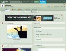 Tablet Screenshot of andycap.deviantart.com