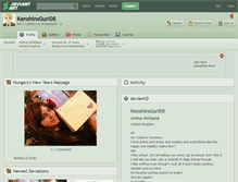 Tablet Screenshot of kenshinsgurl08.deviantart.com
