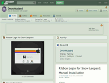 Tablet Screenshot of deonmustard.deviantart.com