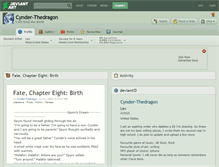 Tablet Screenshot of cynder-thedragon.deviantart.com