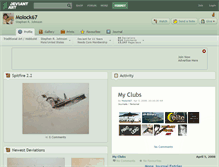 Tablet Screenshot of molock67.deviantart.com