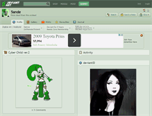 Tablet Screenshot of 5ande.deviantart.com