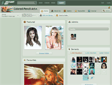 Tablet Screenshot of colored-pencil-art.deviantart.com