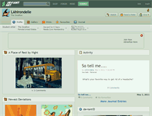 Tablet Screenshot of lahirondelle.deviantart.com