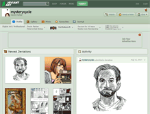 Tablet Screenshot of mysterycycle.deviantart.com