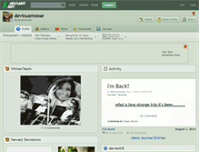 Tablet Screenshot of deviousmoose.deviantart.com