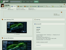 Tablet Screenshot of clairde.deviantart.com