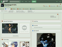 Tablet Screenshot of blackdragon91876.deviantart.com