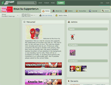 Tablet Screenshot of knux-su-supporters.deviantart.com