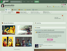 Tablet Screenshot of powerswithin.deviantart.com