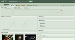 Desktop Screenshot of destinyls.deviantart.com