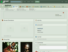 Tablet Screenshot of destinyls.deviantart.com