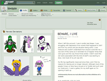 Tablet Screenshot of izwzyzx.deviantart.com