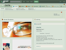 Tablet Screenshot of charrita.deviantart.com