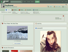 Tablet Screenshot of foxyrunner.deviantart.com