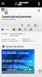 Mobile Screenshot of constructivecomments.deviantart.com