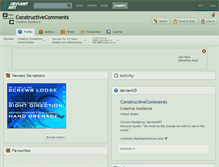 Tablet Screenshot of constructivecomments.deviantart.com