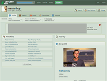 Tablet Screenshot of mamas-boy.deviantart.com